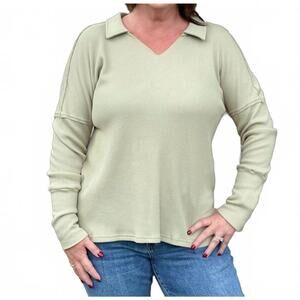 NEW SOUTHERN GRACE georgia top in sage green